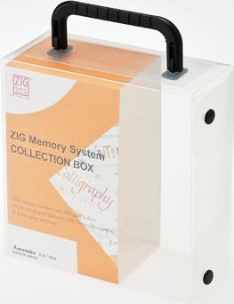 MEMORY SYSTEM MS/48V MS/48VE 48 PIECES COLLECTION Assorted set COLLECTION BOX Empty case for twin tip marker CONTENTS CALLIGRAPHY MS-6600 WRITER