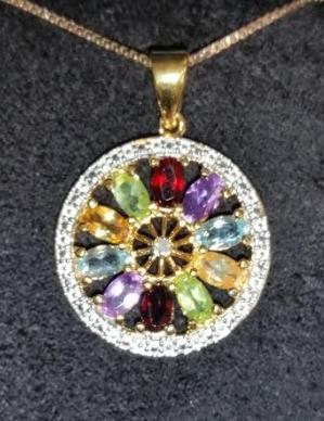 - 12-116. Tiffany Custom Jewlery Necklace Value: $120 This is a stunning 18" necklace from Tiffany Custom Jewelry.