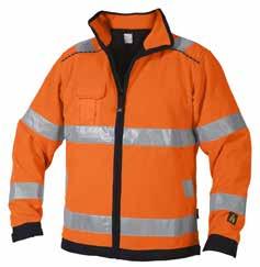 Triple-layer fleece jacket. Class 3 Windproof fleece jacket. Mobile phone pocket right chest. Side pockets.