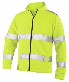 Size: XS - 3XL CE: EN ISO 471 class 3 (XS class 2) 925079711 Yellow 925079718 Orange Fleece jacket class 3 Fleece