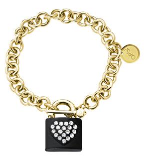 OPS!LOCK GOLD bracelets collection OPSBR-284 Chain in stainless steel Lock