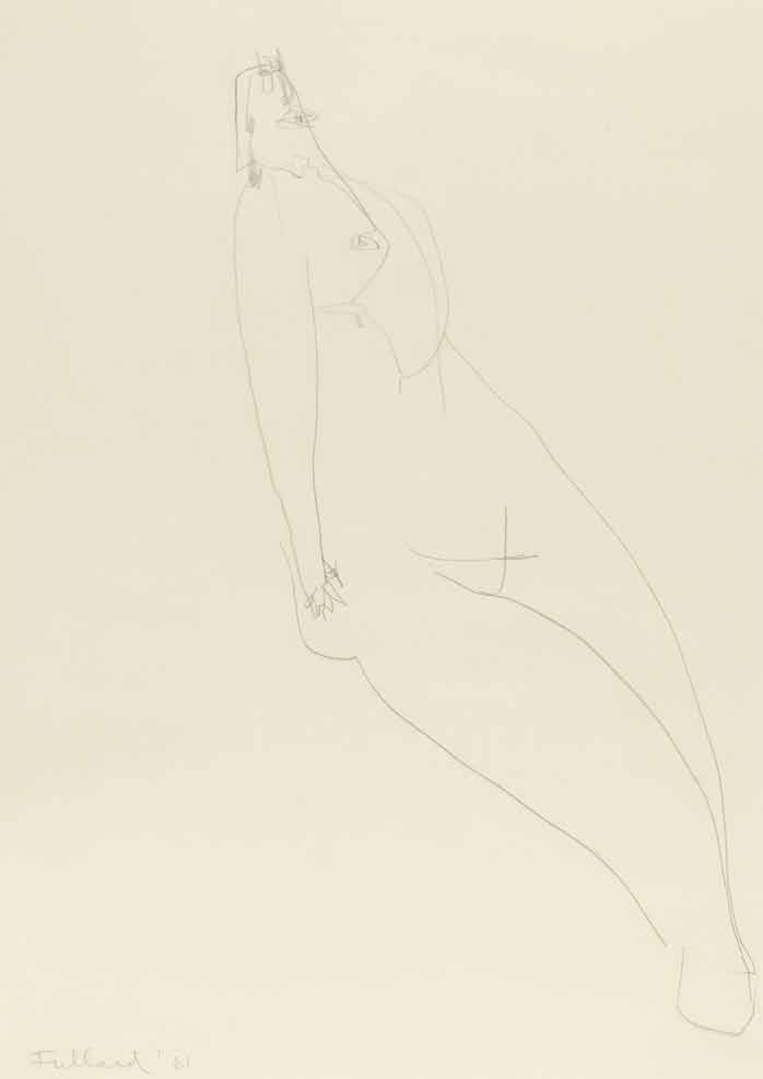 Reclining Woman 1961 Pencil 56 x 38 cm
