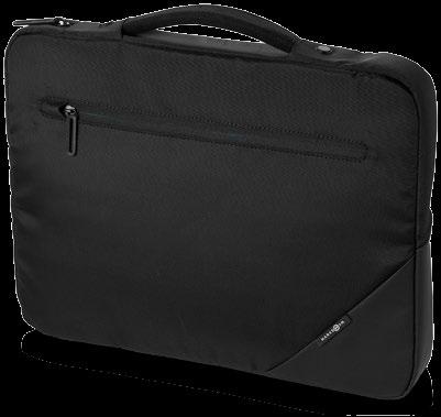Exclusive design messenger bag with padded laptop compartment fits most 15,4" laptops and has a separate tablet sleeve and a full organisation