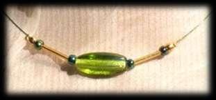 wire sheathed, green  Jewelry