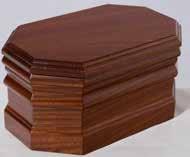 Rosewood Raised Lid Solid Timber Rosewood