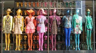 Ask your students to find a clothing store with a window display of mannequins modelling the latest fashion.