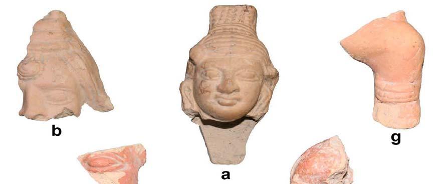 Pardhi et al. 2017: 826 855 probably a head of a male that was pressed in a double mould; characterised by a chubby smooth facial features.