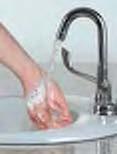 preparation; (4) before and after contacting someone who is ill; Wet hands with warm water.