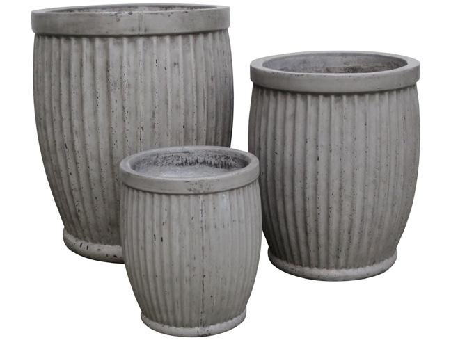 cm B154/2 French square pot set/2 Hight 40 and 30