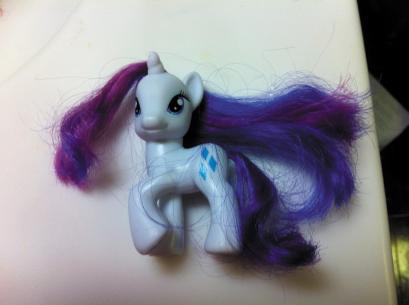 Method 2: The Good Way If you want a Rarity with more naturally-falling curls, then change up the way you do the tail and the larger section of