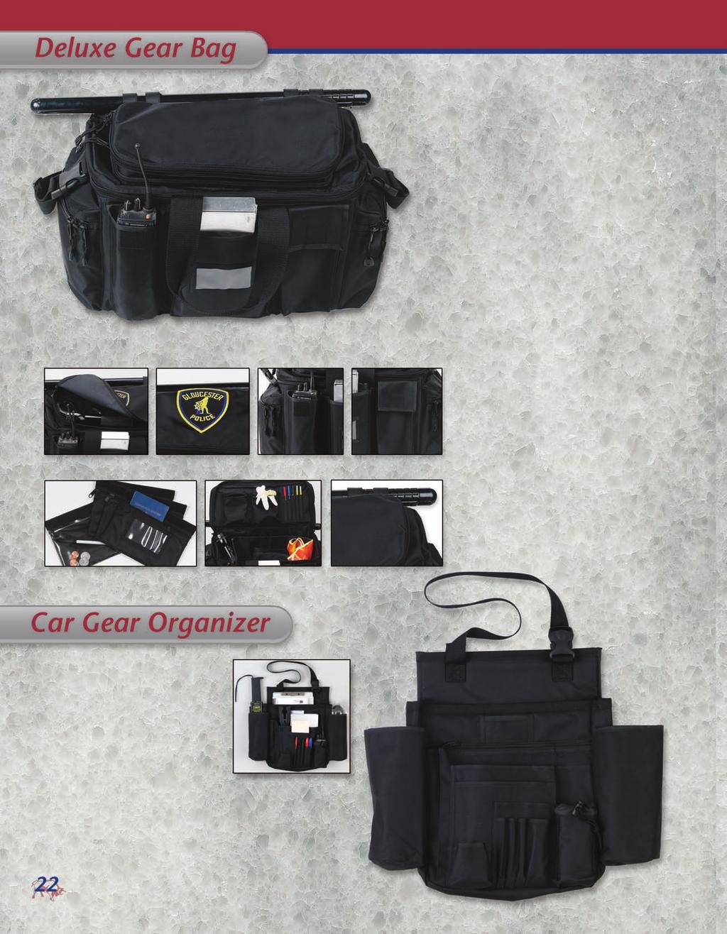 Not your basic gear bag. Our 90700 Deluxe Gear Bag has an easy access top pocket that is perfect for the items you will need in a hurry or on a daily basis.