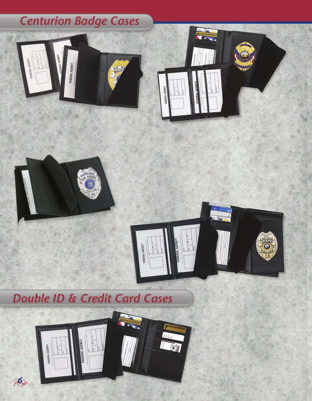 Double ID Badge Case 77800 2 3 / 4 x 4 2 1 / 2 77850 3 x 4 1 / 2 2 3 / 4 77870* 3 x 5 2 3 / 4 *The 77870 is designed with bound windows and for ID's that are on a commision book.