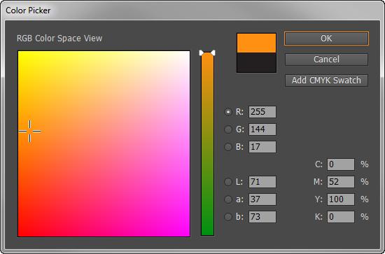 Adobe InDesign 4. Double-click either the Fill or Stroke box in the Tools panel or the Color panel to open the Color Picker (Figure 4). 5.