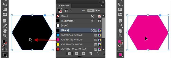 Click OK to close the Color Picker. The selected object fill and stroke colors are updated (Figure 5).
