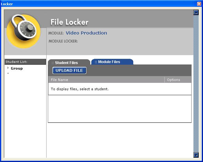 Opening Files in the ADMIN System 1. On the Module Map screen, click the File Locker icon circled in red. 2.
