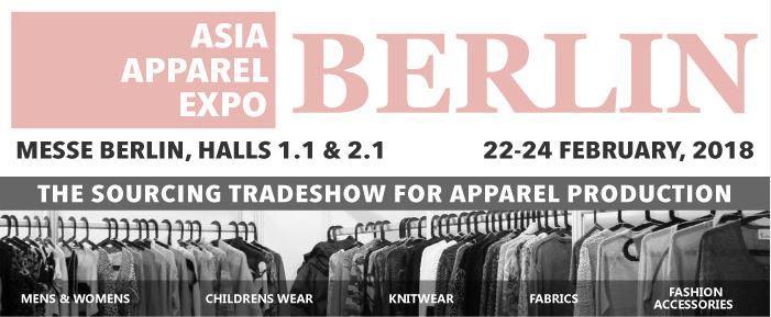 seventh edition of ASIA APPAREL EXPO-BERLIN, which took place at Messe Berlin from 22-24 February 2018, concluded again with satisfactory results.