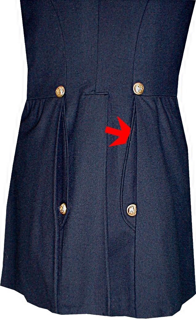 before 1883. After 1883, machine sewn buttonholes were very common on uniforms.