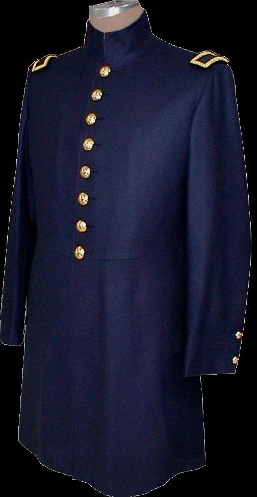 Mexican War era -1832 to 1851 Officer Frockcoats Page 9 From 1832 thru 1840, the Full skirted plain Frockcoat was considered the service or field coat.