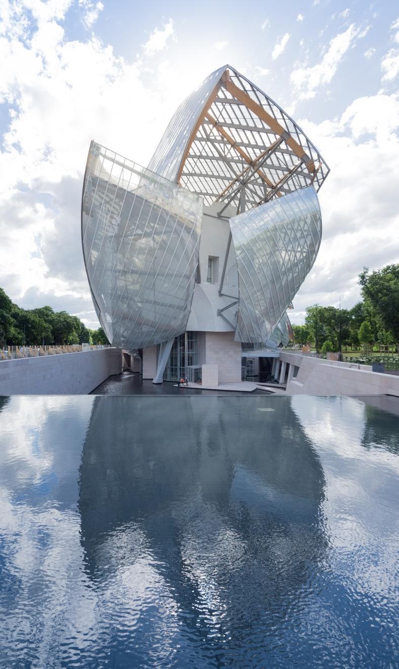 THE FONDATION LOUIS VUITTON Initiated by Bernard Arnault in 2006, the Fondation Louis Vuitton in Paris opened to the public on OCTOBER 27, 2014.