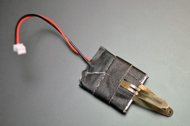 Use gaffer tape to reinforce where the wires meet the lipoly cell.