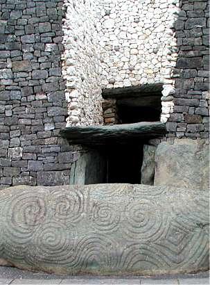 On the Winter Solstice, the light of the rising sun enters the roofbox at Newgrange and penetrates the passage,