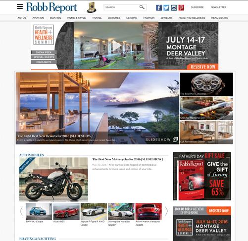 com, RobbVices.com and our new daily newsletter Robb Report Insider.