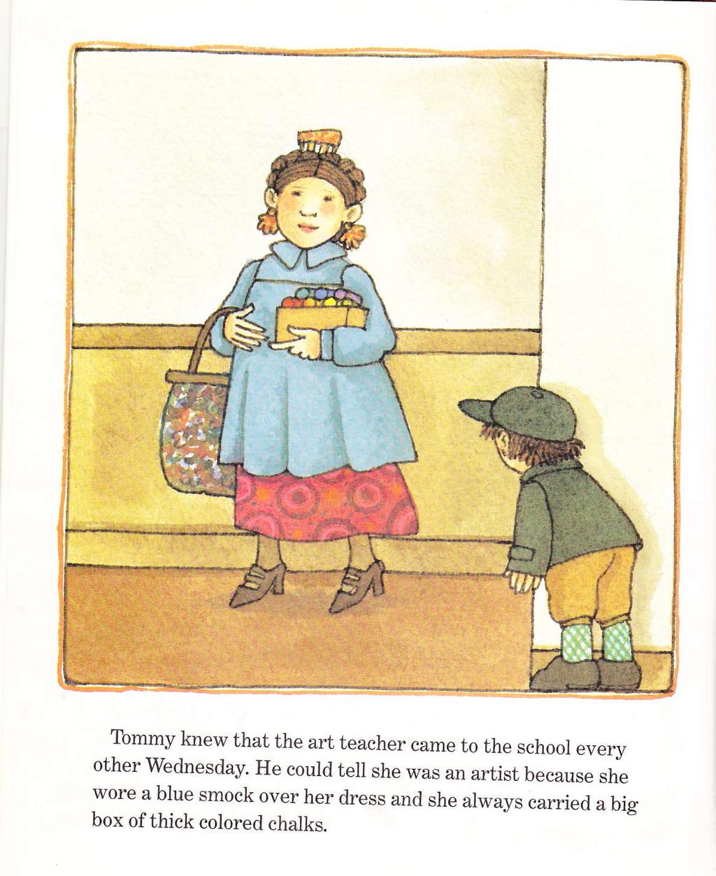 Tommy knew that the art teacher came to the school every other Wednesday.