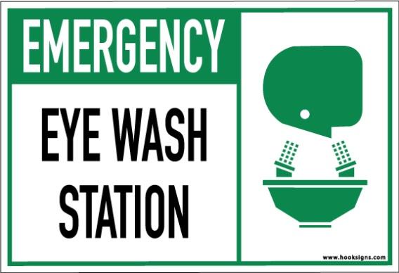Safety Equipment: Eyewash Fountain: If a chemical gets in your
