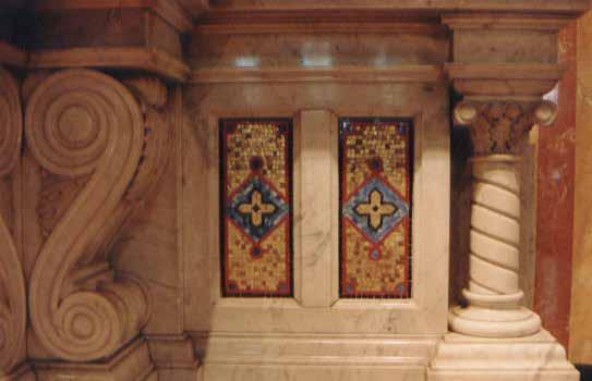 The quality and intricacy of the columns, capitals and inlay work and carving could not