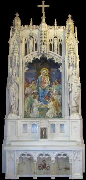 1928 Carved Italian Marble Altar w/