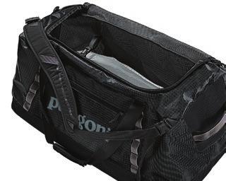 There s a large zippered opening to the roomy main compartment to make packing and unpacking easier.