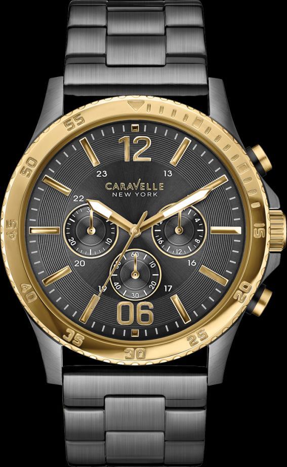 Water resistant to 30 meters. Approximate case diameter/width 18mm. 45A119 Bulova Caravelle Men s Watches.