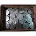 Tub of coins 287. Box of crowns 295.