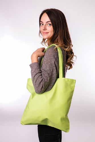 16 BE008 CANVAS BOOK TOTE 100% cotton canvas, 12 oz. open main compartment self-fabric handles: 22.