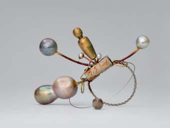 S_200 Man in the Universe, 2006, Japanese Akoya pearls, freshwater pearls, faceted