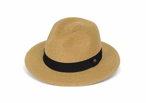 5cm Fedora Style Brim Breathable Paper/Polyester Braid* Decorative Hatband Internal Adjustable Sizing *Avoid Rain / Wet Conditions Tan Havana Hat, Tan BEACH HAT S2C16009 100% Polyester 5.2 oz / 147.