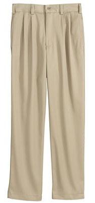 boys /men s Pleated Front Blend Chino Pants Pleated Front Stain/Wrinkle Resistant Chino Pants Athletic Short, khaki Grades 1-5 Grades 6-8 khaki Logo is not allowed 231061-BQ5 Little Boy 4-7 $25.