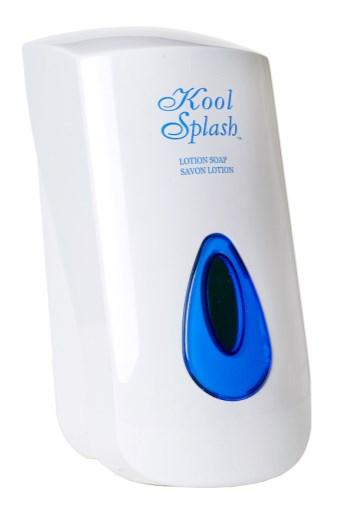 75 W = 4.7 D = 4.5 8-95 KOOL SPLASH FOAM SOAP REFILL DISPENSER BULK FILL USE WITH ALL KOOL SPLASH FOAM SOAPS MATERIAL: PLASTIC PUMP VOLUME: 0.