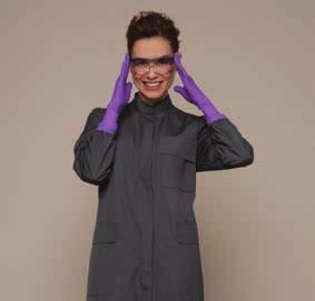 Suitable for industrial laundering (60 C) All coats designed with: Sleeves with elastic cuffs Stand-up collars 2