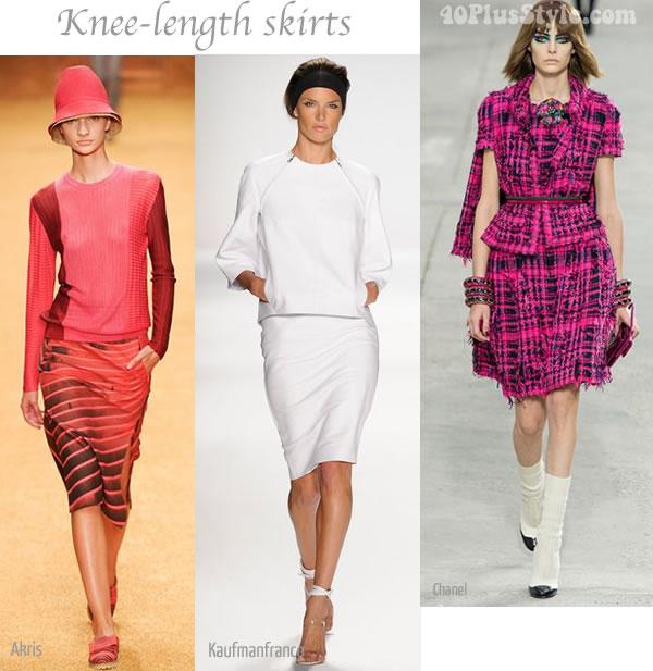 Knee Length Skirts It felt good to see that more designers are embracing kneelength skirts
