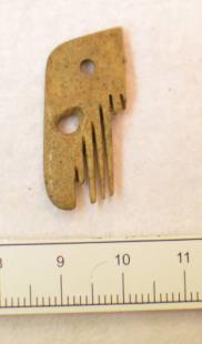 ID: 9 Icelandic ID: SVK00-022 Area: Sveigakot Deposit: Pit house Comb: - Connecting plate: - End plate: - Tooth plate: - Rivets: - Decoration: - Type: - Description: This piece could not be located,