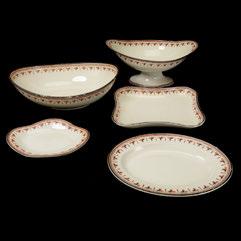 00 432 Group of English Decorated Creamware. Early 19th Century.
