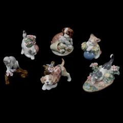 Little Tamer Ht 7 1/2, Width 4 1/4 inches.} 451 BUY IT NOW $430.50 452 Six Lladro Cat and Dog Figures. 010.