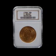145 US 1899 $20.00 Liberty Head Gold Coin, NGC MS 63.