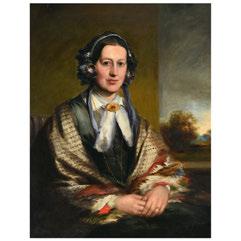 305 AMERICAN SCHOOL (19th century) "Portrait of a Woman" Oil on canvas. 36 1/4 x 28 1/4 inches; Frame: 42 1/8 x 34 1/8 inches. Signed illegibly and dated 1817 lower right. 305 BUY IT NOW $246.