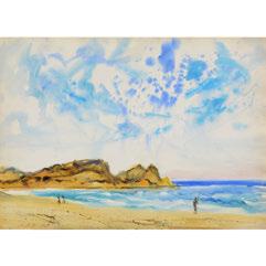 22 x 30 inches. Signed lower left: Lloyd Lozes Goff; titled and signed verso: "California Coast" by Lloyd Lozes Goff. 370 BUY IT NOW $369.