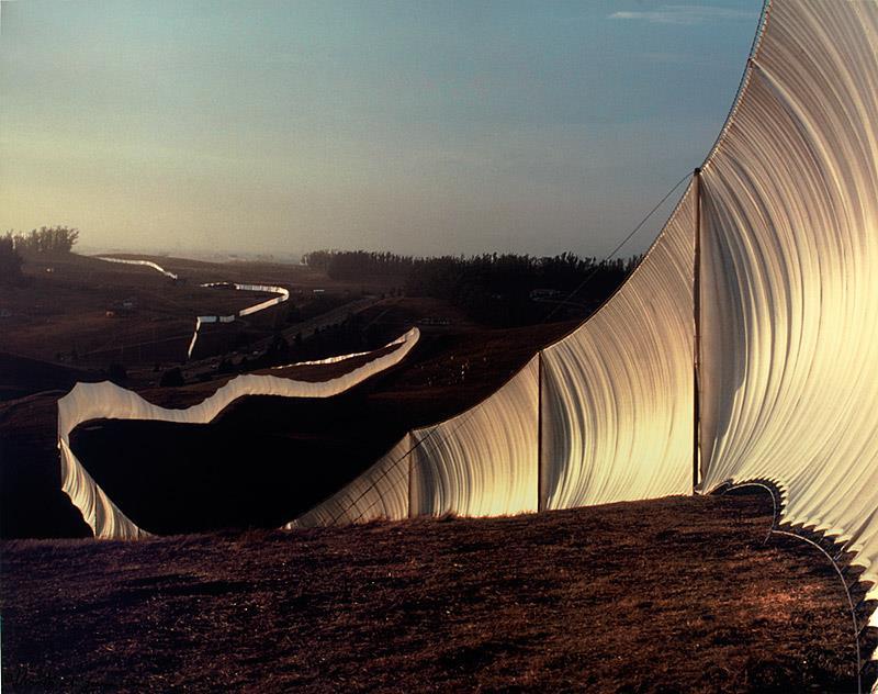 Christo & Jeanne-Claude Running Fence, 1972