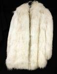 very good condition, interior is dirty; includes dust bag 1180 FUR: Full length mink fur coat; brown with dark brown striping; Oscar de la Renta; drying pelts; lining torn;