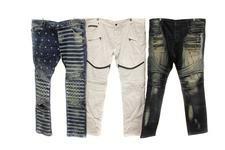 JEANS: Rockstar jeans; size 44, distressed black denim.