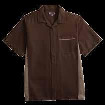 down front with snap closure, short-sleeves Men s